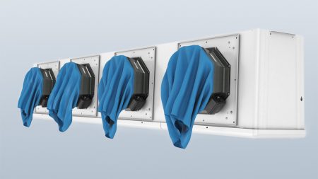 Figure 4: The fan housings are provided with an integrated mount for fitting an air bag which cuts defrosting cycle times by 50%.